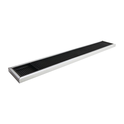 [CN741] Beaumont rubberen barmat met RVS lijst 600 x 100mm