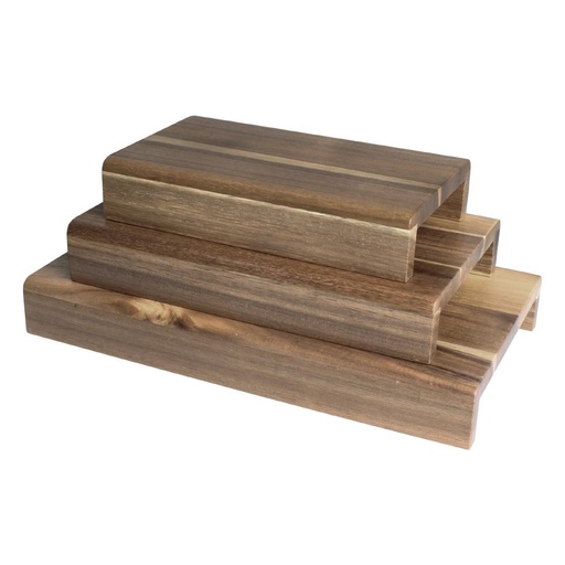 [CP697] Olympia FSC acaciahouten set van 3 verhogers