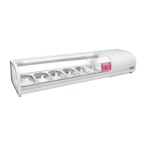 [CP728] Polar G-serie gekoelde tapas vitrine 6x GN 1/3