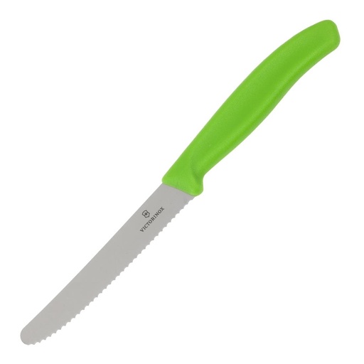 [CP843] Victorinox gekarteld tomatenmes groen 11cm