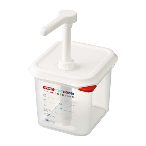 [CR820] Araven sausdispenser GN 1/6 transparant 2,6L