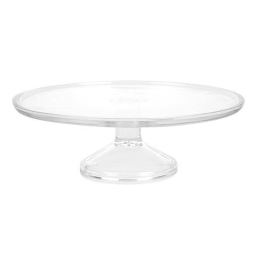 [CS013] Olympia glazen taartplateau 30,5(Ø)cm