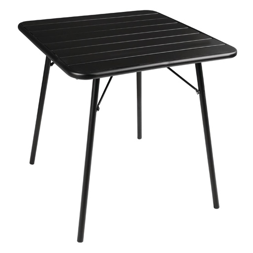 [CS731] Bolero vierkante stalen tafel zwart 70cm