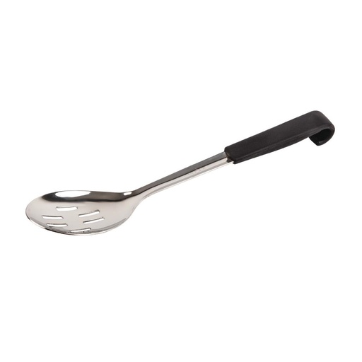 [CS911] Vogue geperforeerde serveerlepel met zwarte handgreep 34cm