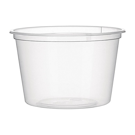 [CT286] Fiesta recyclebare plastic magnetronbestendige delicatessenpotten 100 ml / 3,5 oz (100 stuks)