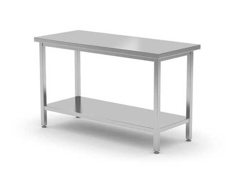 [811559] HENDI Centrale tafel met plank – geschroefd, diepte 600 mm 811559