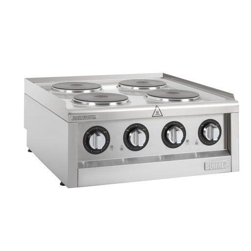 [CU471] Buffalo 600-Serie Elektrische Kookplaat Met 4 Kookzones