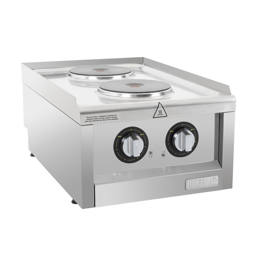 [CU472] Buffalo 600-Serie Elektrische Kookplaat Met 2 Kookzones