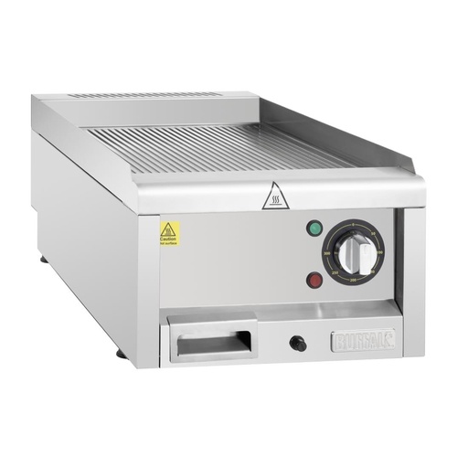 [CU474] Buffalo 600-Serie Geribbeld Elektrische Bakplaat 400 Mm
