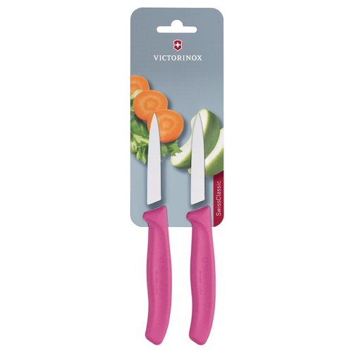 [CU552] Victorinox Officemes met spitse punt 8 cm roze (2 stuks)