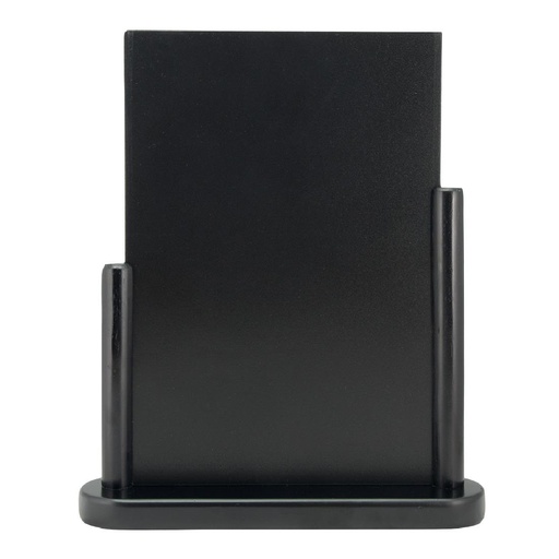 [CU902] Securit Elegant groot tafelkrijtbord Hout met zwarte lakafwerking