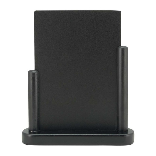 [CU903] Securit Elegant medium houten tafelkrijtbord met zwarte lakafwerking