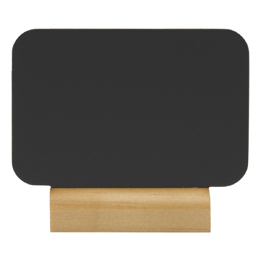 [CU906] Securit Silhouette rechthoekige mini krijtborden, inclusief krijtstift Houten voet (doos 4)