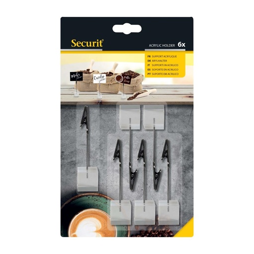 [CU910] Securit Acryl taghouder (box 6) (tags niet inbegrepen)