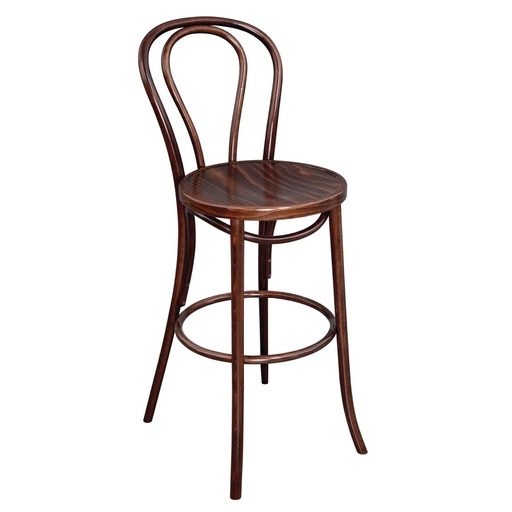 [CW012] Fameg Bentwood barkruk beukenhout met walnoot finish