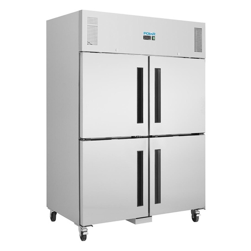 [CW195] Polar G-serie Gastro 2-deurs koeling met gedeelde deuren 1200L