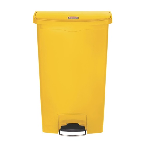 [CW589] Rubbermaid Slim Jim Front Step pedaalemmer 68L geel