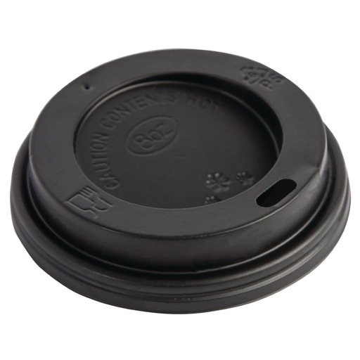 [CW715] Fiesta Recyclable deksel zwart voor Fiesta Recyclable 225ml koffiebekers (50 stuks)