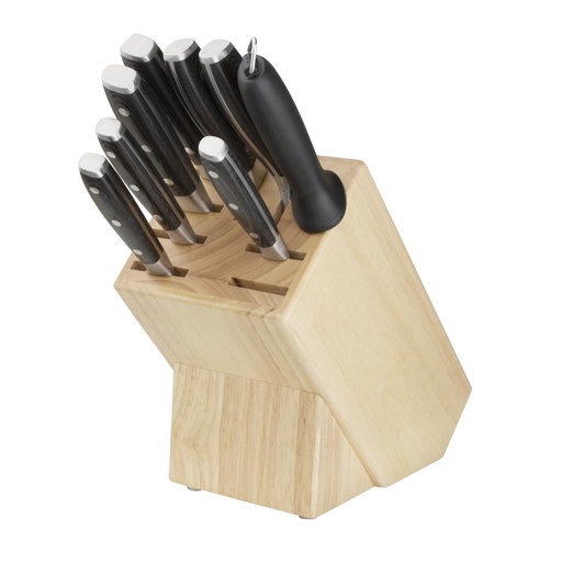 [D738] Vogue houten messenblok 9 sleuven