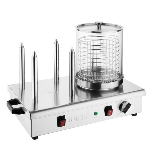 [DA566] Buffalo hotdogwarmer met 4 warmhoudpennen