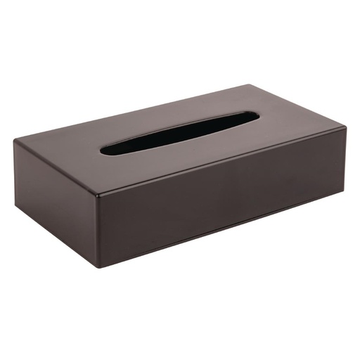 [DA605] Zwarte rechthoekige tissue box