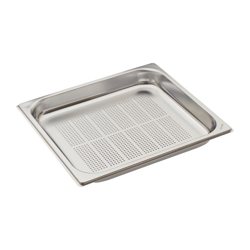 [DA745] Gastro M RVS GN2/3 bak geperforeerd 4cm