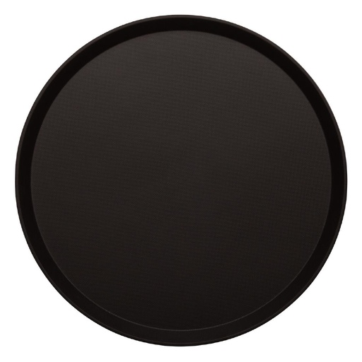 [DB003] Cambro Treadlite rond antislip glasvezel dienblad zwart 35,5cm