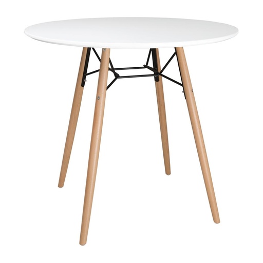 [DB218] Bolero Arlo tafel rond wit 798mm