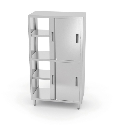 [811634] HENDI Doorgangskast met tussenschot en schuifdeuren – geschroefd 811634