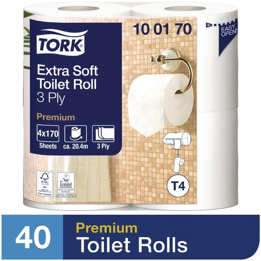 [DB467] Tork ultrazacht toiletpapier 40 rollen (40 stuks)