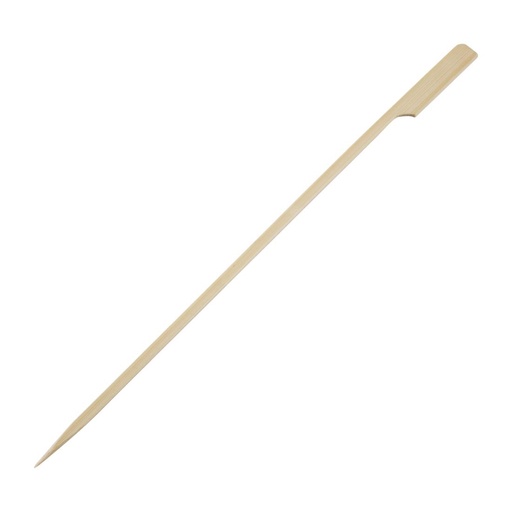 [DB498] Fiesta Compostable composteerbare bamboe prikkers met peddelvorm 24cm (100 stuks)