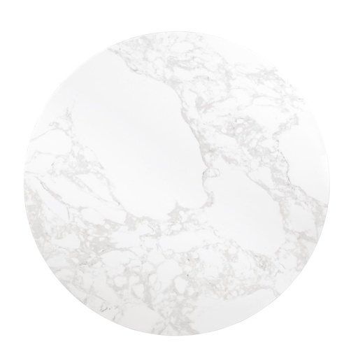 [DC300] Rond Bolero tafelblad met wit marmereffect 600 mm