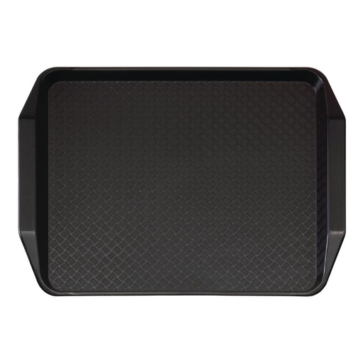 [DE314] Cambro polypropyleen fastfood dienblad met handvatten zwart 43x30cm