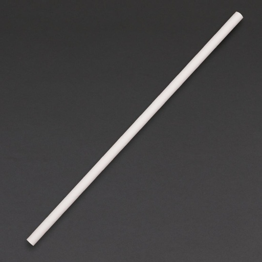 [DE925] Fiesta Compostable composteerbare papieren rietjes wit (250 stuks)