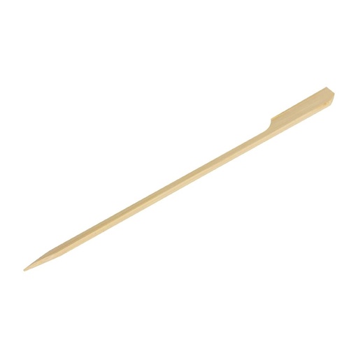 [DK394] Fiesta Compostable biologisch afbreekbare bamboeprikkers peddelvorm 15cm (100 stuks)