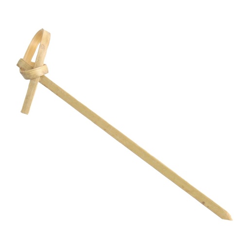 [DK396] Fiesta Compostable biologisch afbreekbare bamboeprikkers met krul (100 stuks)