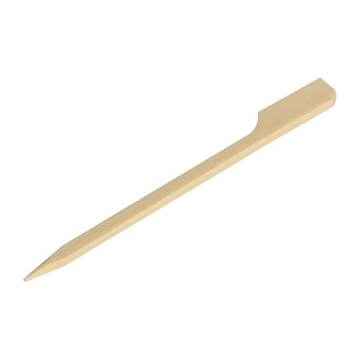 [DK397] Fiesta Compostable biologisch afbreekbare bamboeprikkers peddelvorm 9cm (100 stuks)