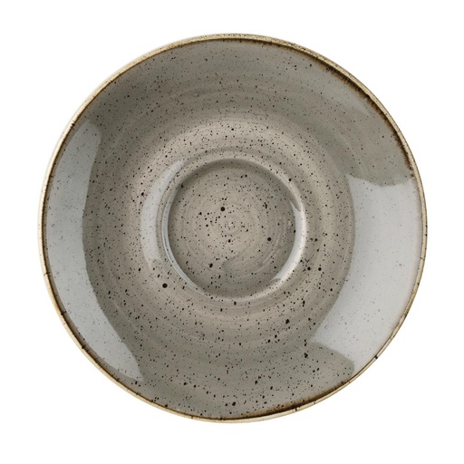 [DK567] Churchill Stonecast Grey Cappuccino  cappuccino schotel 15.6 cm pak van 12