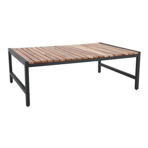 [DK903] Bolero Lage Salontafel Van Staal En Acacia, 1200x800mm