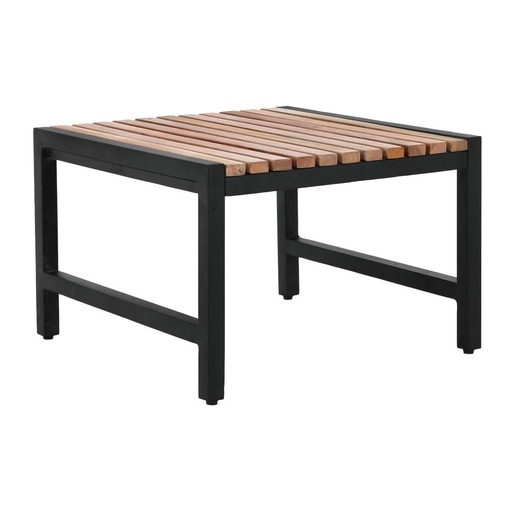 [DK904] Bolero Lage Barkrukken Van Staal En Acacia (4 Stuks)