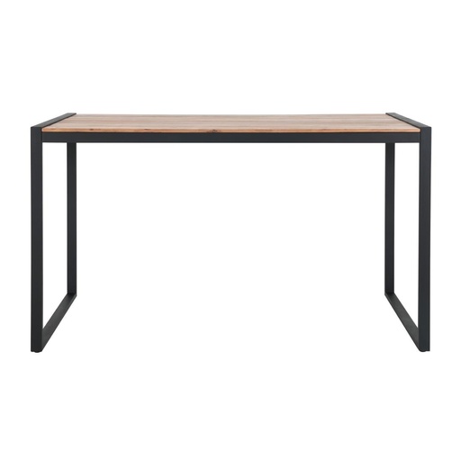 [DK905] Bolero Industriële Bartafel Van Staal En Acacia, 1800x900mm