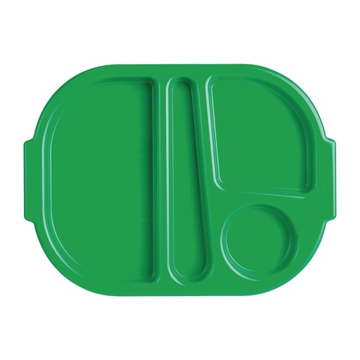 [DL128] Olympia Kristallon dienbladen met vakken 32,2x23,6cm groen (10 stuks)