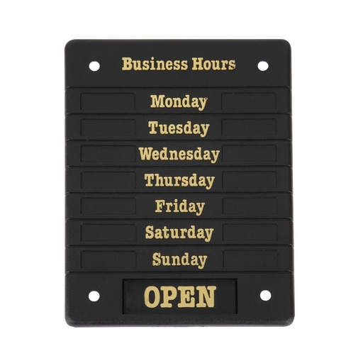 [DL226] Deurbord Open Closed met openingstijden