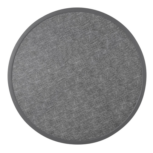 [DL489] Bolero Rond Tafelblad Van Glasvezel, Geborsteld Zwart 580mm