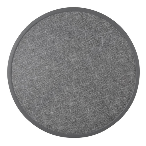 [DL489] Bolero Rond Tafelblad Van Glasvezel, Geborsteld Zwart 580mm