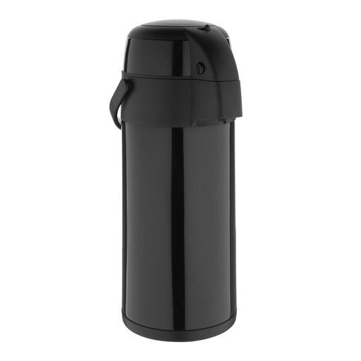 [DM186] Olympia pump action rvs dubbelwandige airpot zwart