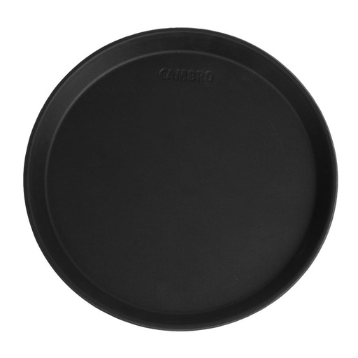 [DM780] Cambro Camtread rond antislip glasvezel dienblad zwart 28cm
