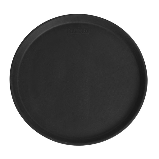 [DM781] Cambro Camtread rond antislip glasvezel dienblad zwart 35,5cm