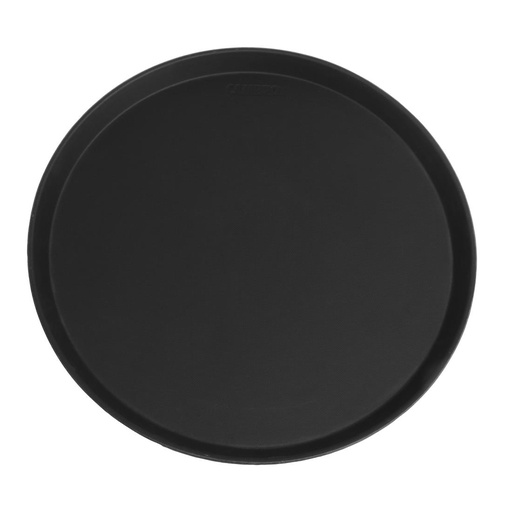 [DM782] Cambro Camtread rond antislip glasvezel dienblad zwart 40,5cm