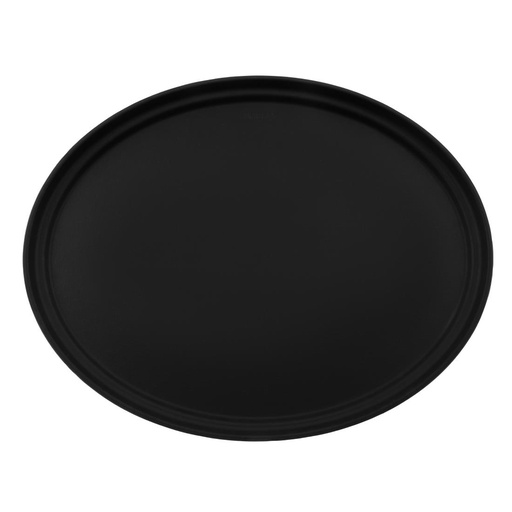 [DM783] Cambro Camtread ovaal antislip glasvezel dienblad zwart 68,5x56cm